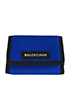Balenciaga Nylon Trifold Wallet, £105, Accessories, Black/Blue, Chiffon (Nylon), Front view